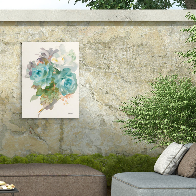 Toile d'extérieur Danhui Nai Garden Bouquet III, H 19 po x l 14 po