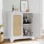 Buffet Buffet avec portes décoratives en rotin