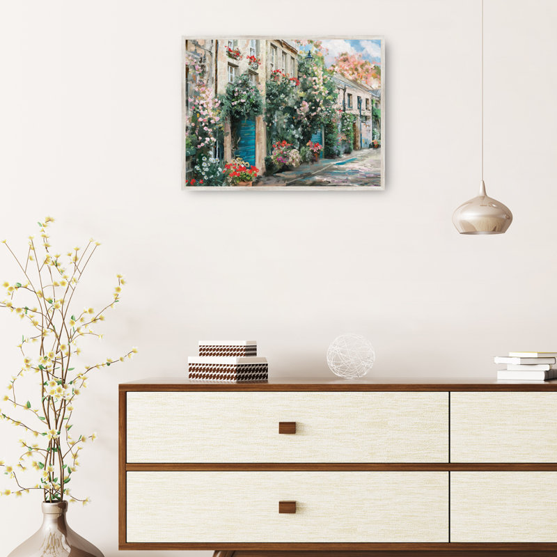 Around the Bend by Studio Arts Canvas Art Print, 31" H x 41" W x 1.5" D, Brown Floater Framed Canvas