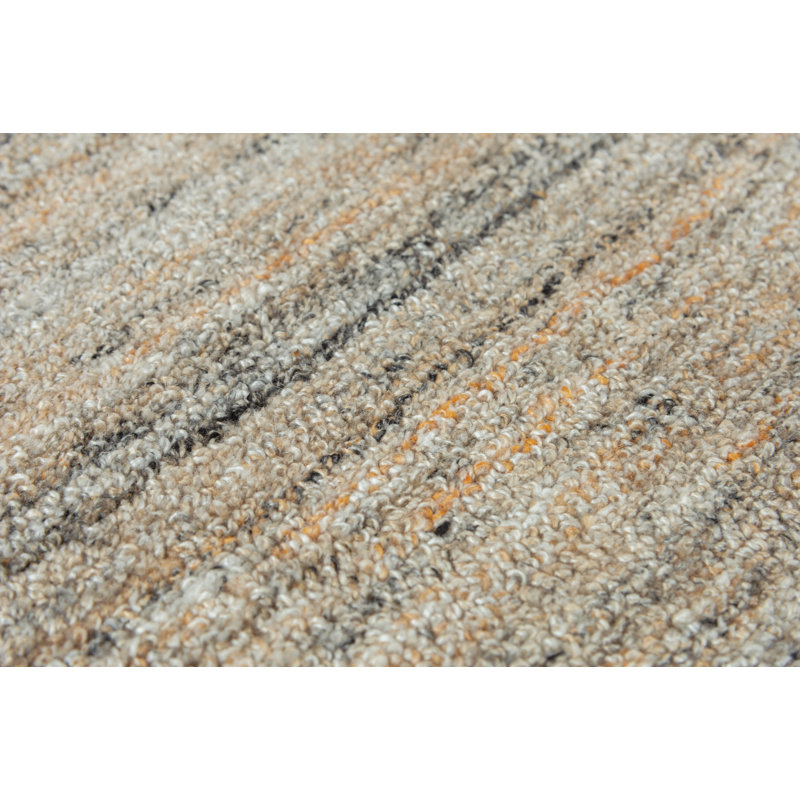 Tapis brun touffeté à la main Lemanski, Rectangle 5 pi x 7 pi 6 po