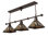 Meyda Tiffany & Stained Glass 3 - Light Mahogany Bronze Pool Table Lights Pendant