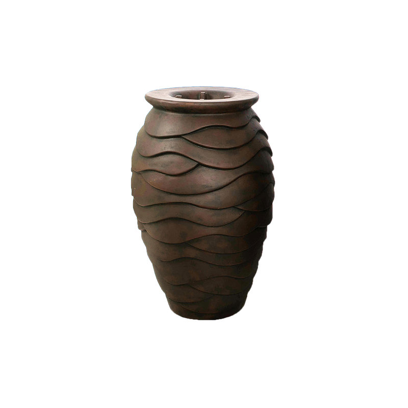 Scalloped Urn Fountain, 32" H x 20" W x 20" D