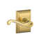 Flair Lever with Addison Trim Keyed Entry Lock