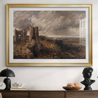 Hadleigh Castle-John Constable-Framed Print with Mat and glass-1829
