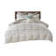 Ensemble de housse de couette en coton double / grand avec garnitures-119744214