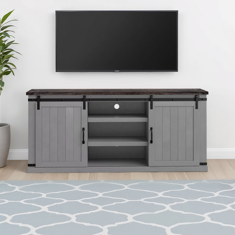 Tamworth TV Stand for TVs up to 75", Grey