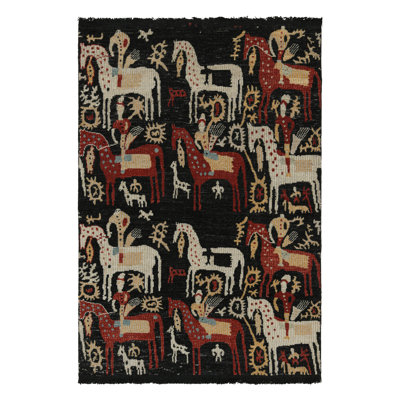 One-of-a-Kind 4'2" X 6'2" Hand Knotted Area Rug