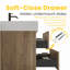 Meuble-lavabo de 60 po (30 po * 2) avec lavabo en quartz blanc et tiroirs en chêne brut, meuble-lavabo mural flottant, lavabo une pièce sans drain ni robinet