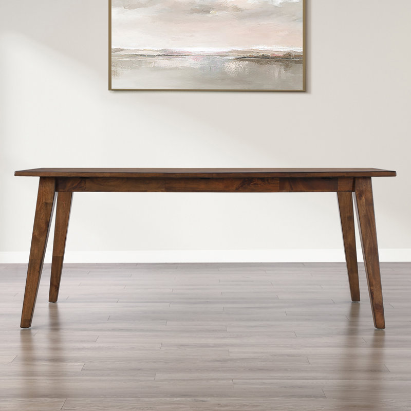 Ensemble de salle à manger en bois massif 72 "avec chaises capitaines Tariel