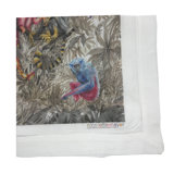 Arcadia Chettah Scene Hemstitch 22" Linen/Cotton Napkin
