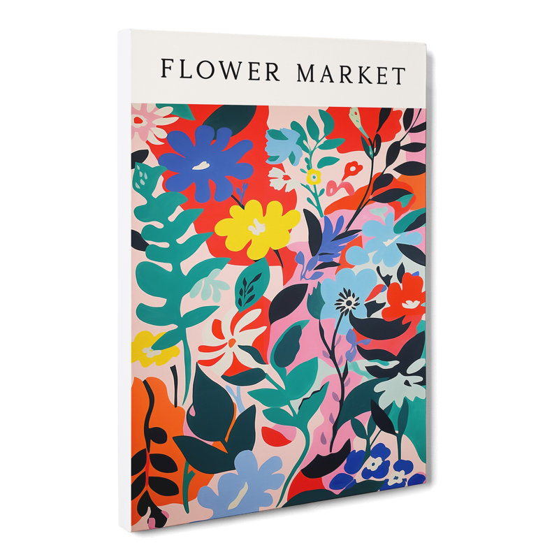 The Flower Market Exhibition No. 1 - Wrapped Canvas Print, 50cm H x 35cm W x 3cm D