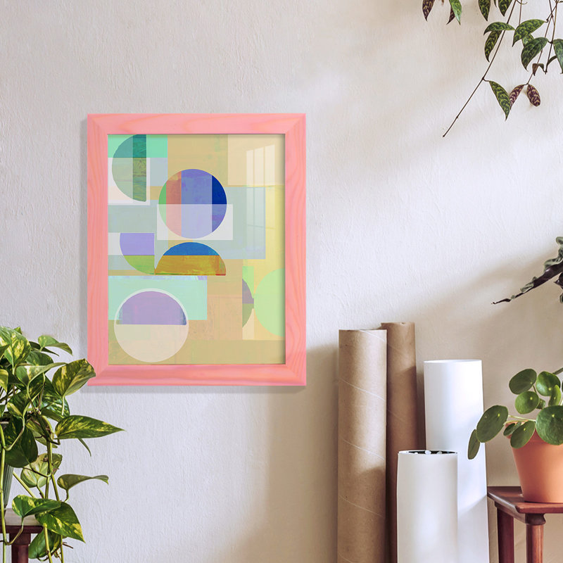 Frenk " Demi IV ", 11" H x 9" W x 1" D, Pink