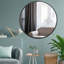 Miroir de salle de bain rond avec cadre en alliage d'aluminium et verre trempé-1915557817-1915557816