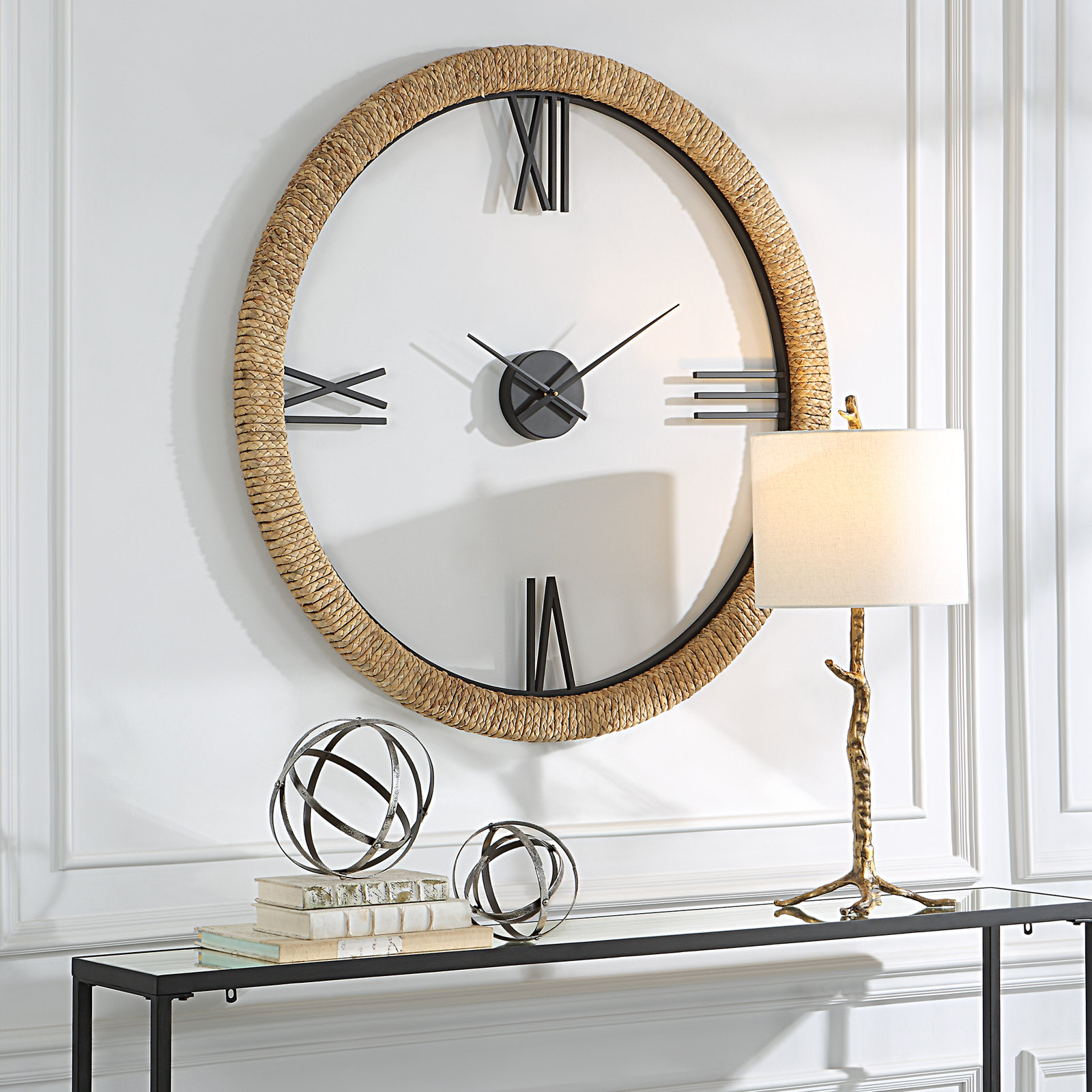 Nelsie Banana Leaf Wall Clock