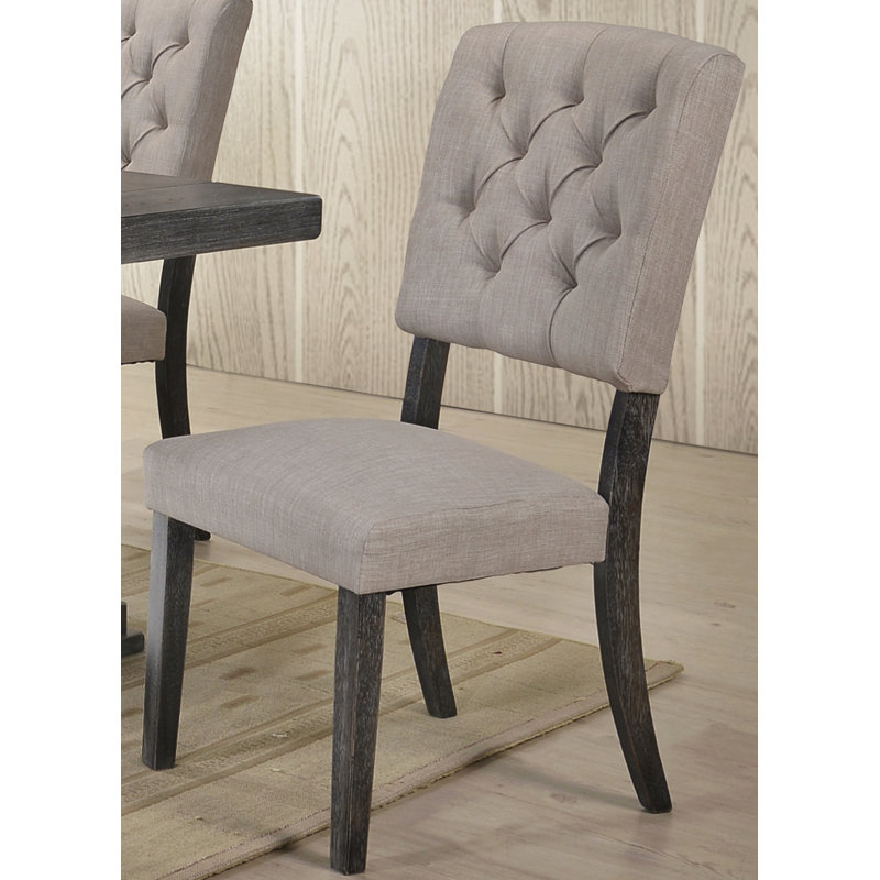 Chaise d'appoint rembourrée Romainville, Brun