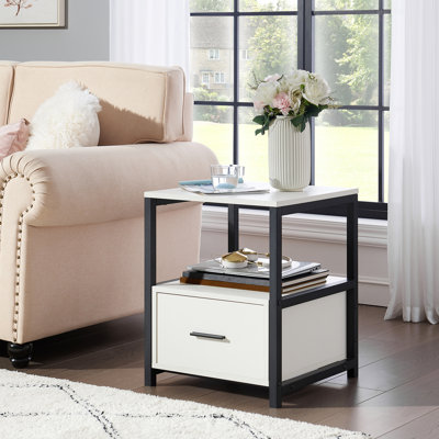 Kempst 1 - Drawer Iron Nightstand by Trent Austin Design