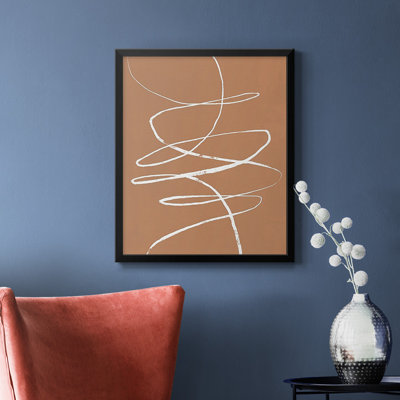 Toile encadrée de qualité supérieure Terracotta Drift II - prête à être accrochée