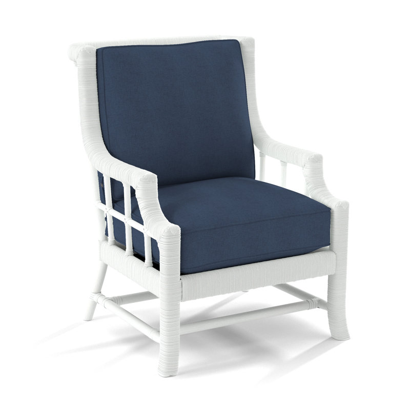 Lafayette Armchair, Frost White, White Performance Fabric; 0851-94