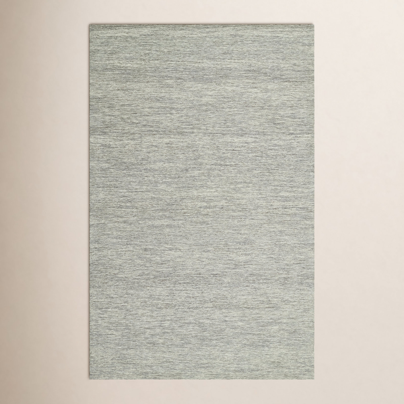 Chadwick Light Gray Sand Hand-Tufted Wool Rug, Rectangle 5' x 8'