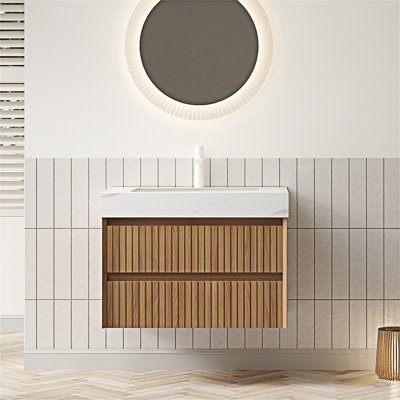 Meuble-lavabo mural avec lavabo