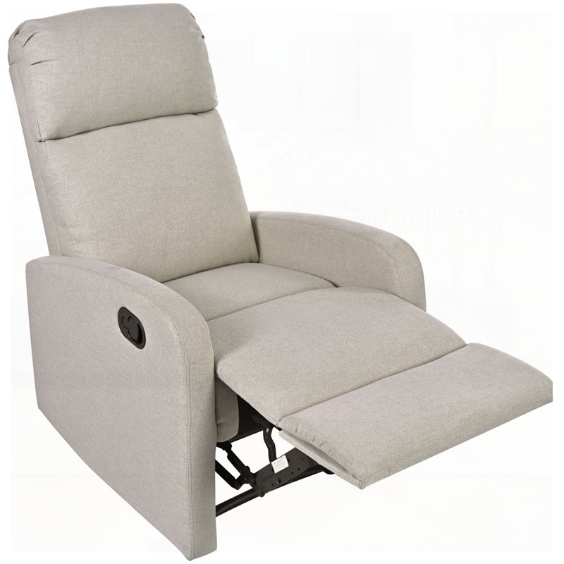 Fauteuil inclinable manuel avec dossier réglable, Blé uni