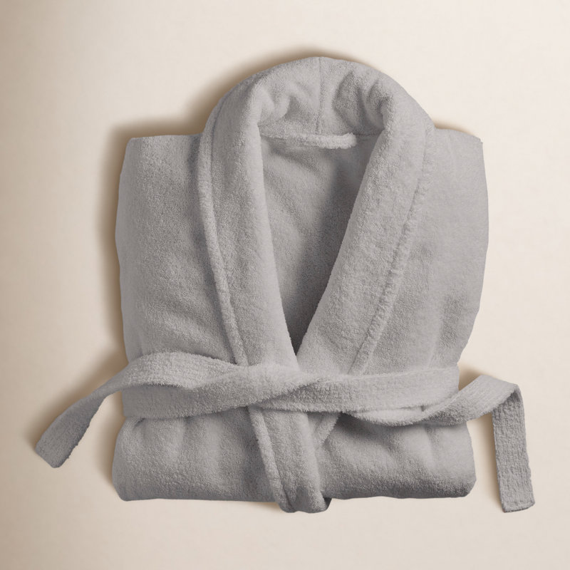 Peignoir en coton Payten Classic, Gris tourterelle, P / M