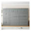 Grand lit escamotable mural avec armoires, gris
