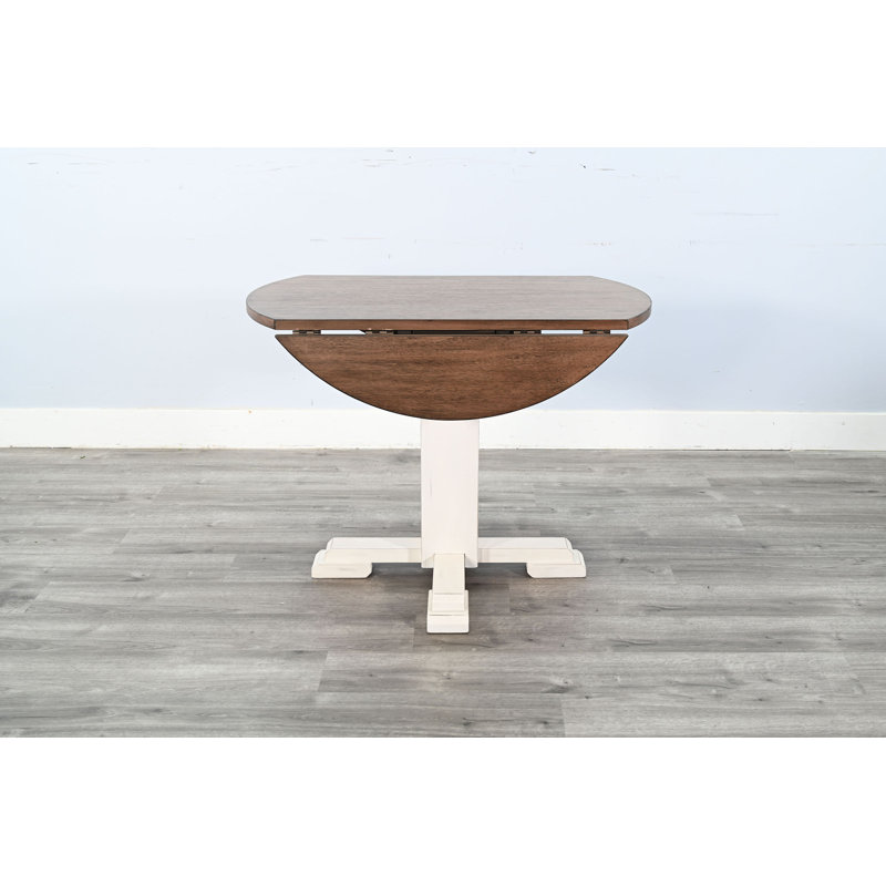 Round Small Drop Leaf Table Dining Set