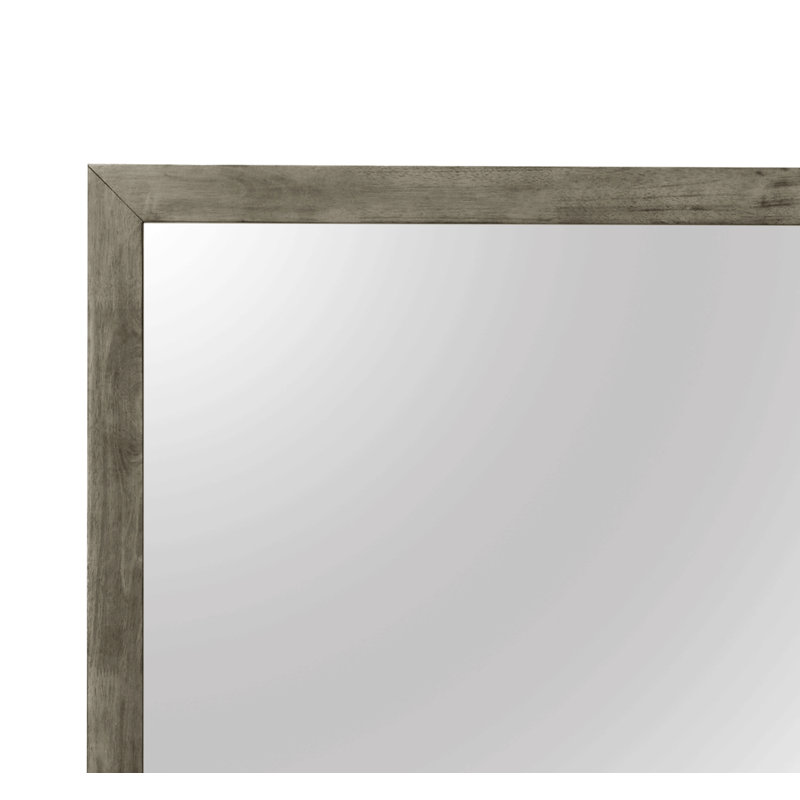 Chic Transitional Gray Wall Mirror
