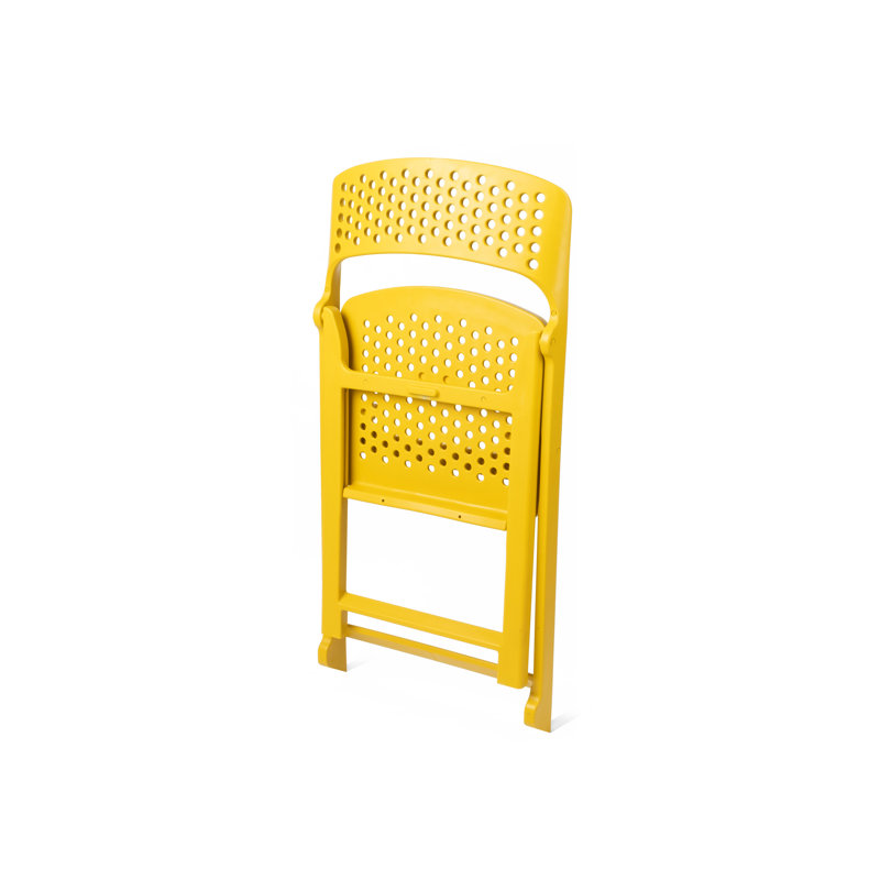 Flap Folding Chair, Yellow