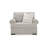 Shelyn Oversized Chair, Accent Pillow, Sand Gray Textures Polyester