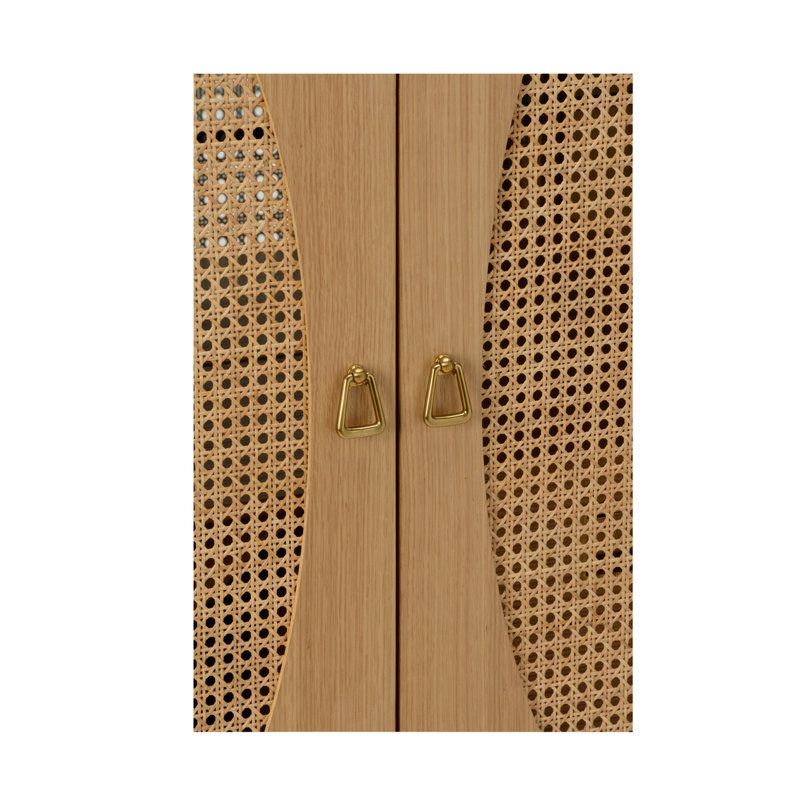 Petite Solid Wood Bar Cabinet