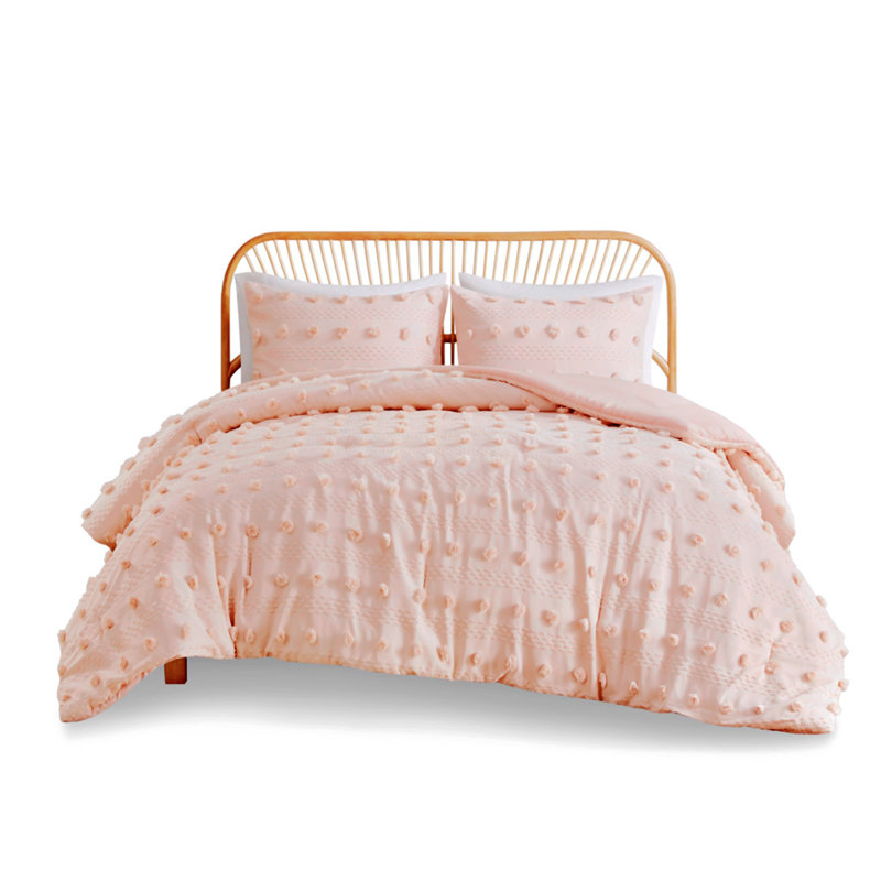 Polyester Comforter, King Comforter + 2 Pillowcases, Pink