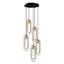 Keshawn 5 - Light Black/Gold Cluster Pendant