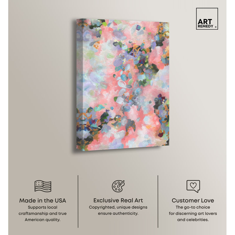 Playful Pigments Boho Abstract Canvas Wall Art, 15" x 10"
