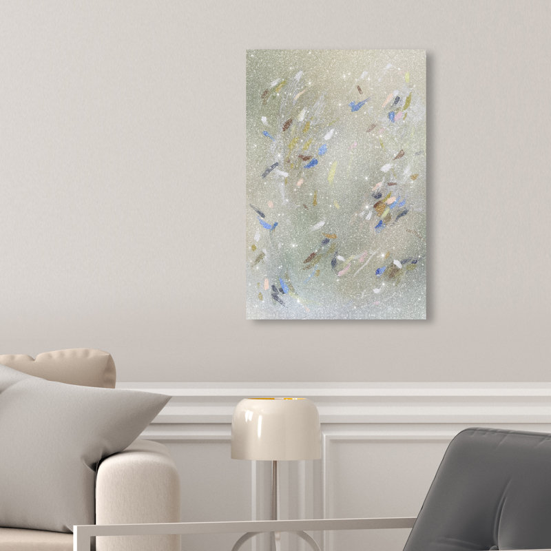 Spontaneous Trace Print by Oliver Gal, 15"H x 10"W, Gallery Wrapped