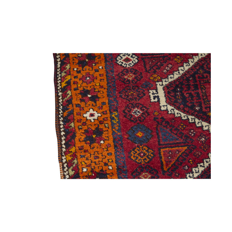 Wool Moroccan Area Rug in Wine