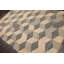 Tapis oriental à motif oriental en jute tissé à la main beige, gris 5 po x 6 po x 7 po