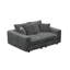 Velours côtelé gris 82,7 po à 3 places, confort luxueux, profond avec coussins moelleux, convertible, support stable pour les adultes, moderne facile à assembler, couleur grise, canapé rembourré confortable, multiples