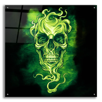 «Smoky Skull On» par Flyland Designs Print