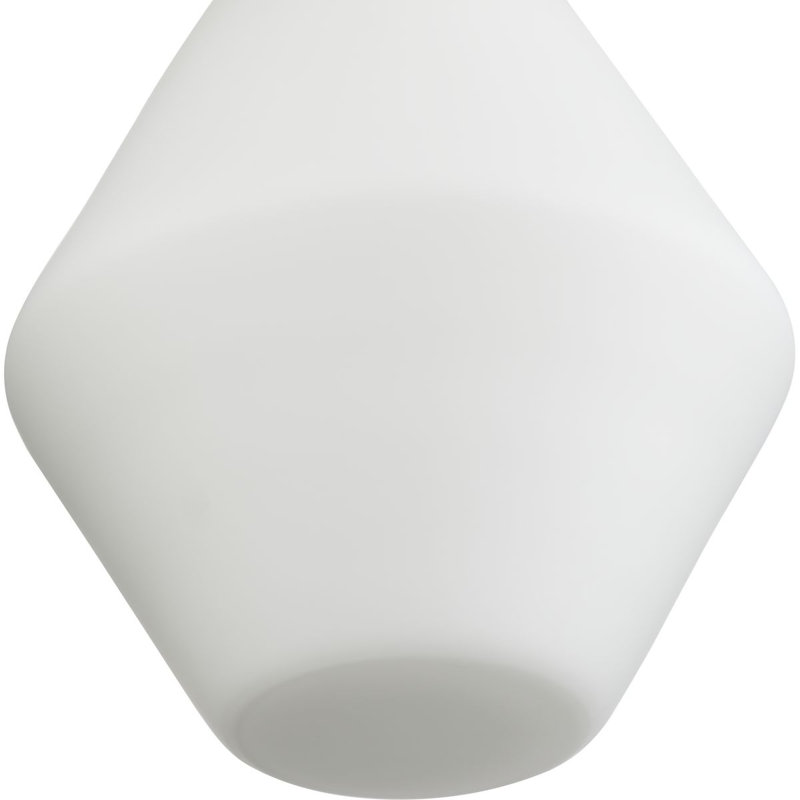 Luminaire suspendu géométrique 1 lumière Jerica, Noir mat