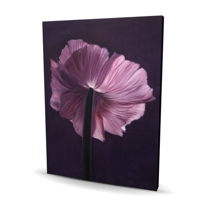 Pétales mauves - Toile mauve minimaliste pour la décoration intérieure