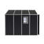 Remise de rangement en résine 8 pi x 8 pi avec grand espace, durable, résistante aux rayons UV et à la rouille