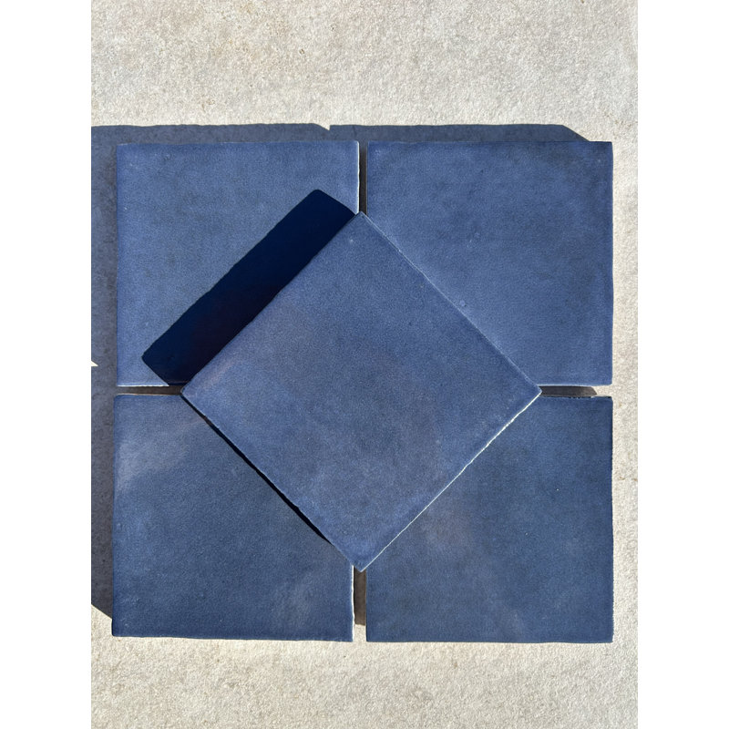 Carrelage mural Melange Oltrem 4 x 4, Bleu très foncé