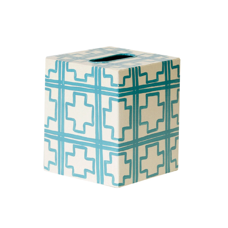 Housse pour boîte à mouchoirs, Turquoise
