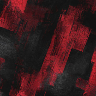 Papier peint auto-adhésif adhésif abstrait noir et rouge brossé audacieux coups de pinceau à motif de pinceaux, 17,7 po x 118 po