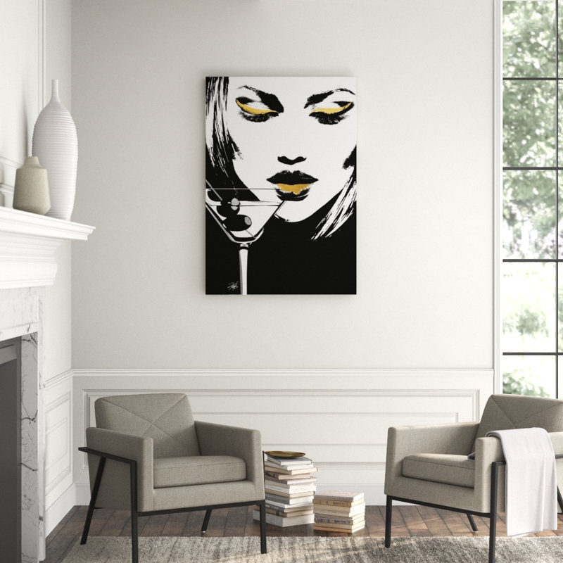 Glam Rock V Painting by Kelli Ellis, 58" H x 40" W, Glass Coat