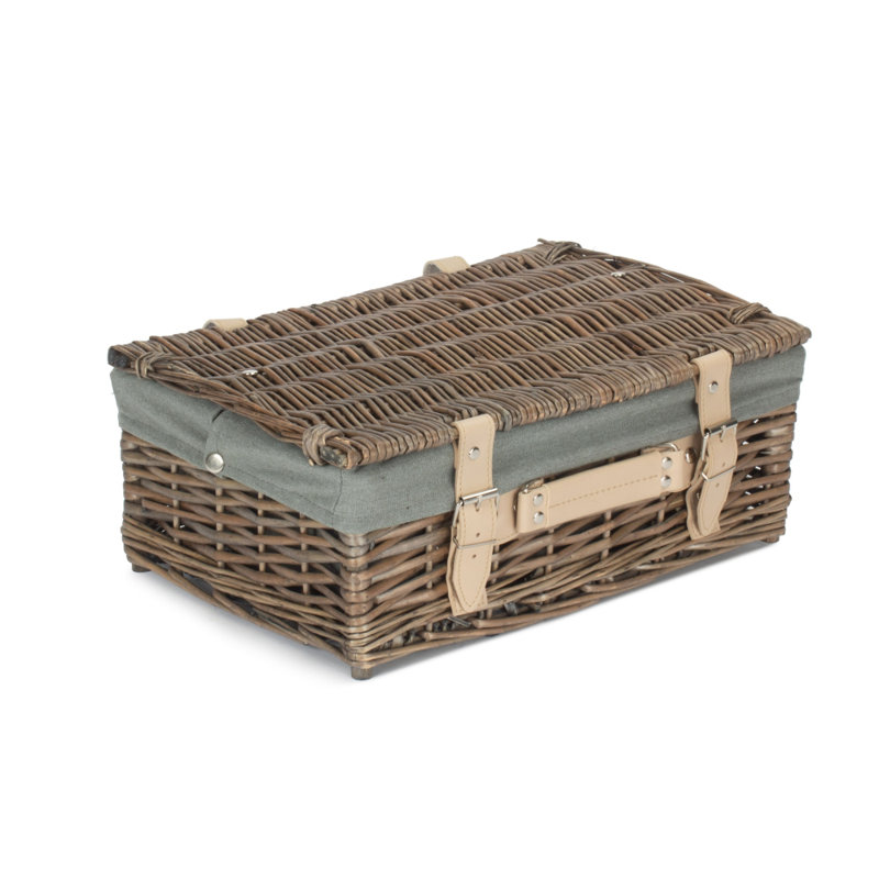 Bay Isle Home Wilow Decorative Basket, Antique Wash/Grey, 15" x 36" x 26", 1404
