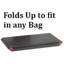 Tabouret portatif SkyMall pour adultes - hauteur de 4 po et repose-pieds pliable