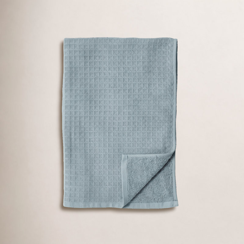 Waffle Twist 100% Cotton Waffle Hand Towel, Eucalyptus
